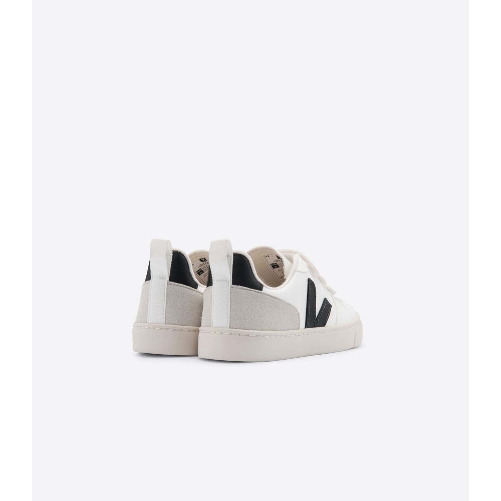 Veja V-10 CWL Kids' Sneakers White Black | NZ 866TCE